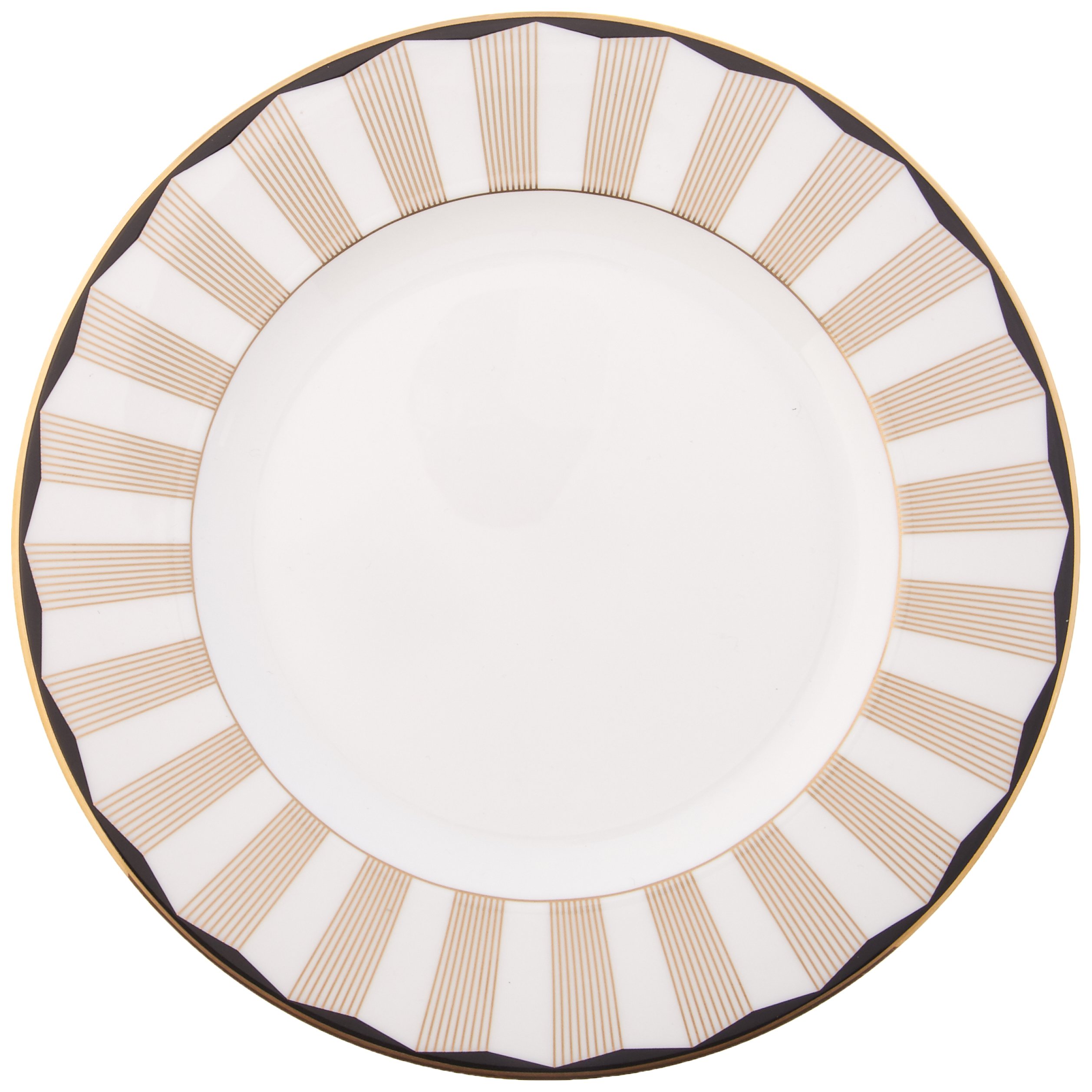 Assiette à salade Lenox Gluckstein Audrey en porcelaine haut de gamme blanche