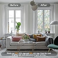 Vista 4 de NINETREX Película de Privacidad para Ventanas Película para Ventanas de Vidrio Emplomado Película Adherente Decorativa 3D, Película Adherente