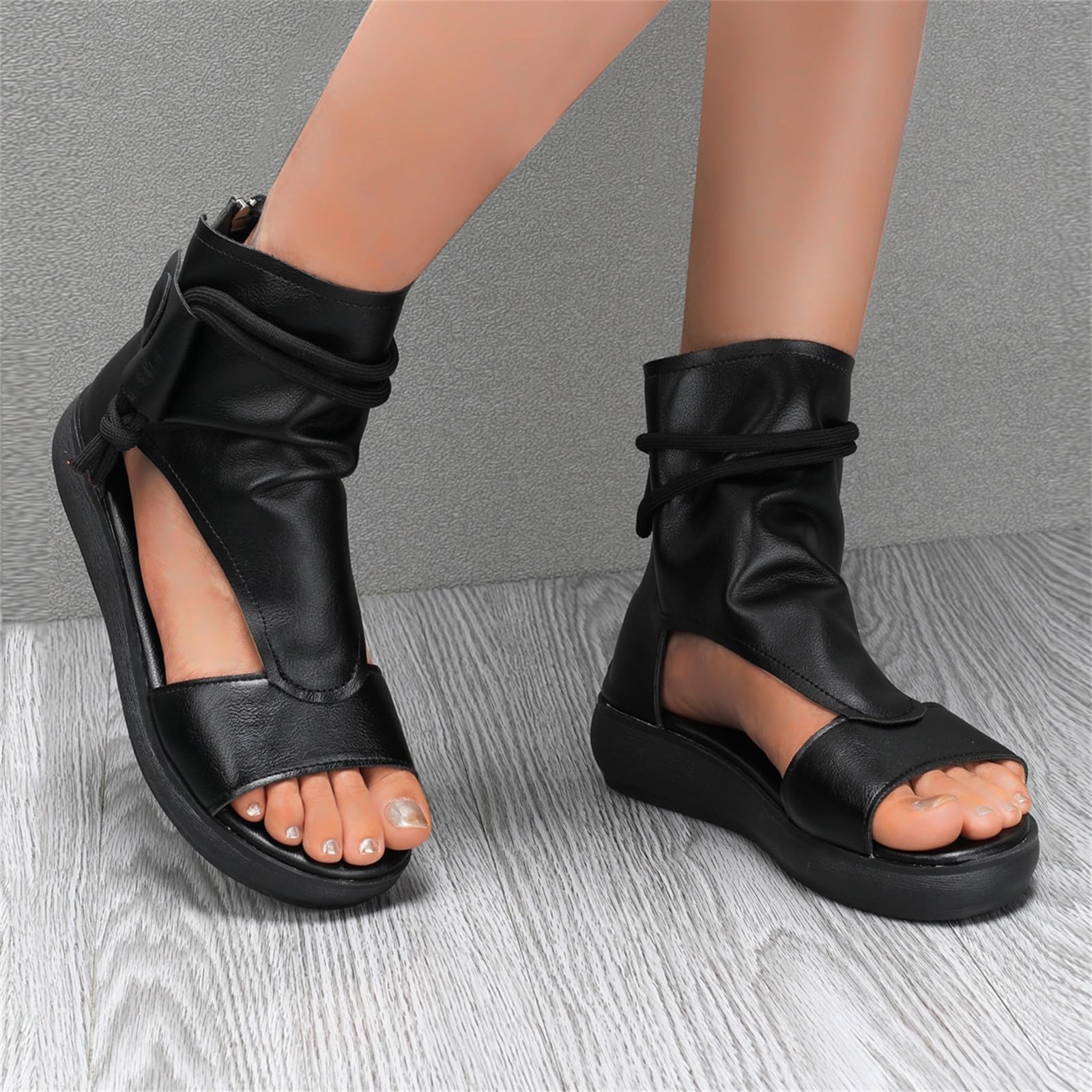 Sandali Sportivi Donna Estive Ciabatta Estiva Zip Platform Fondo da donna Ourdoor Spessa zeppa Scarpe da Sandali Sandalo Elegante Spiaggia Eleganti Cerimonia Gioiello Estive