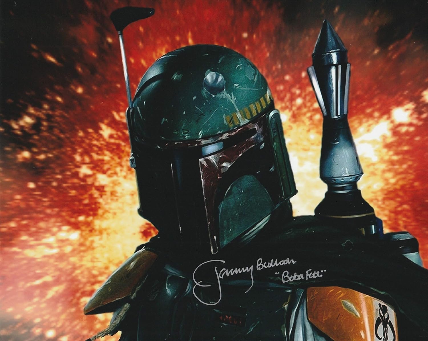 Amazon 直筆サイン入り写真 スターウォーズ Satr Wars グッズ ボバフェット ジェレミーブロック 映画 ブロマイド オートグラフ フレーム別 アイドル 芸能人グッズ 通販