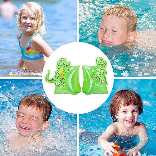 Miniatura 7 de MoKo Bandas de natación para niños, niños pequeños comienzan a nadar flotadores inflables para piscina, lindas alas de natación de dibujos animados,