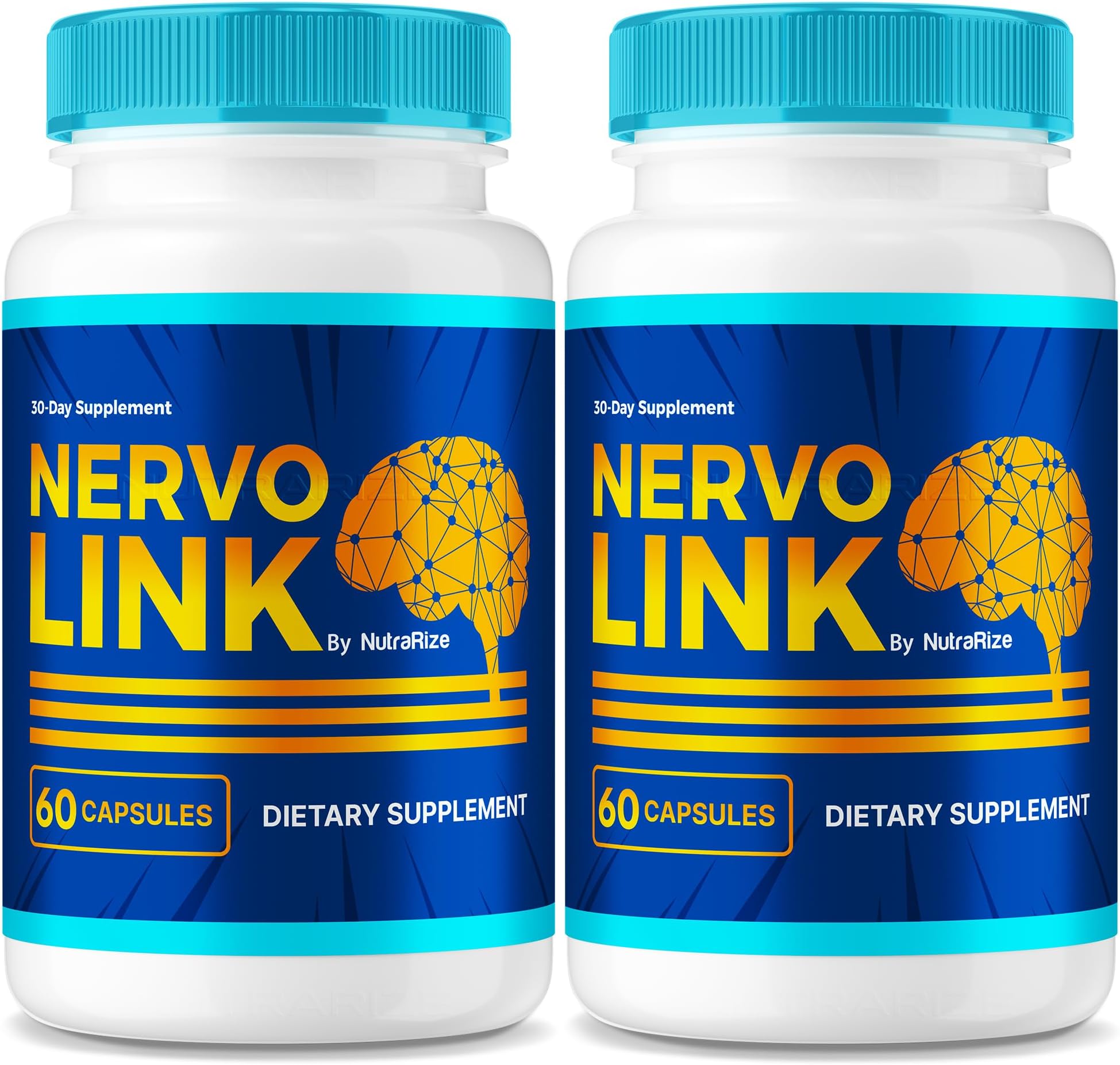 NutraRize (2 Pack) NervoLink – Daily Support Capsules with a Balanced Formula for Focus, Alertness, and Everyday Sharpness, Easy-to-Take Pills for Daily Wellness (120 Capsules)