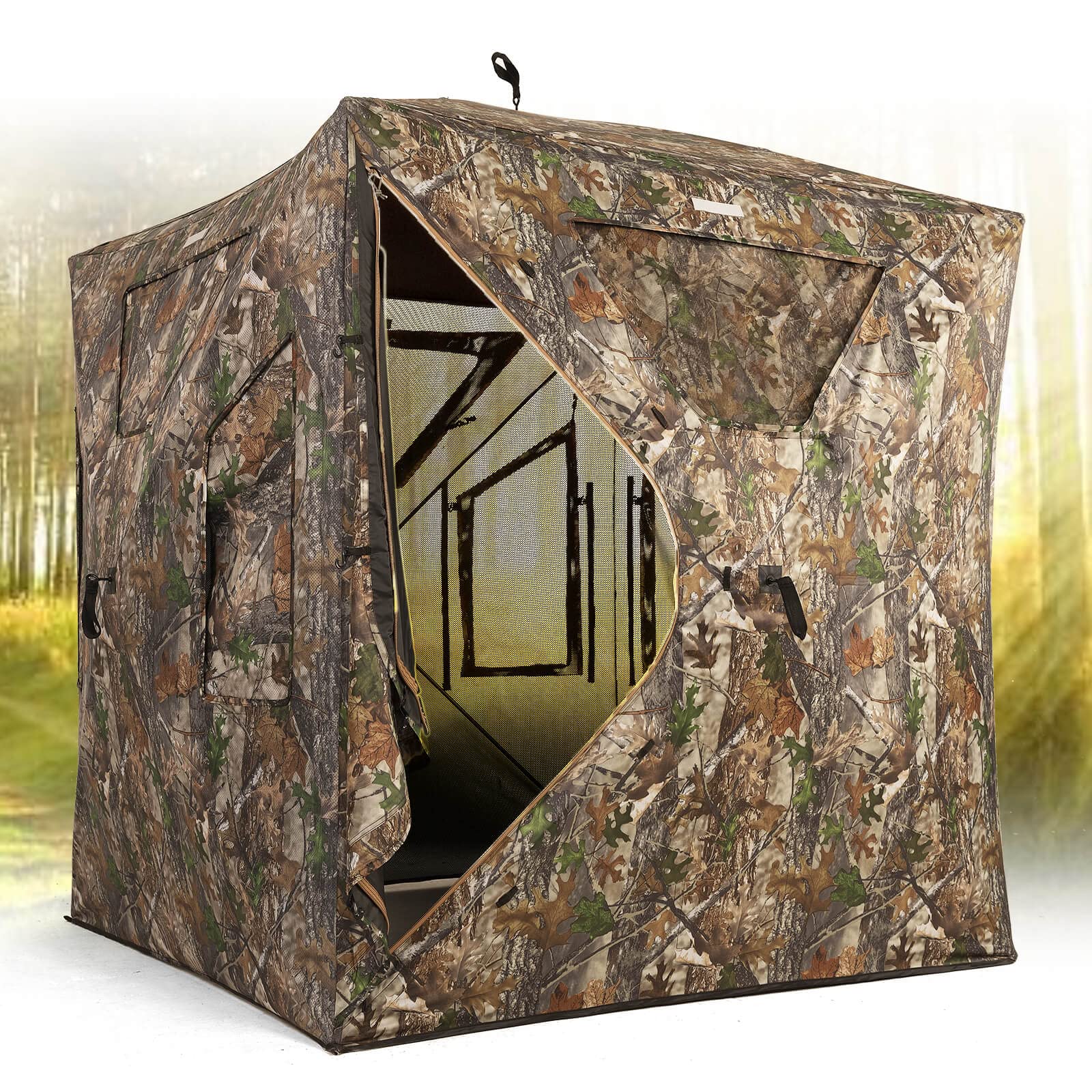 (SIMILAR) Hunting Blind, 270 See Through Ground Blind, 2-3 Person Pop Up Blind, Portable Durable Hunting Ground Blinds for Deer & Turkey Hunting