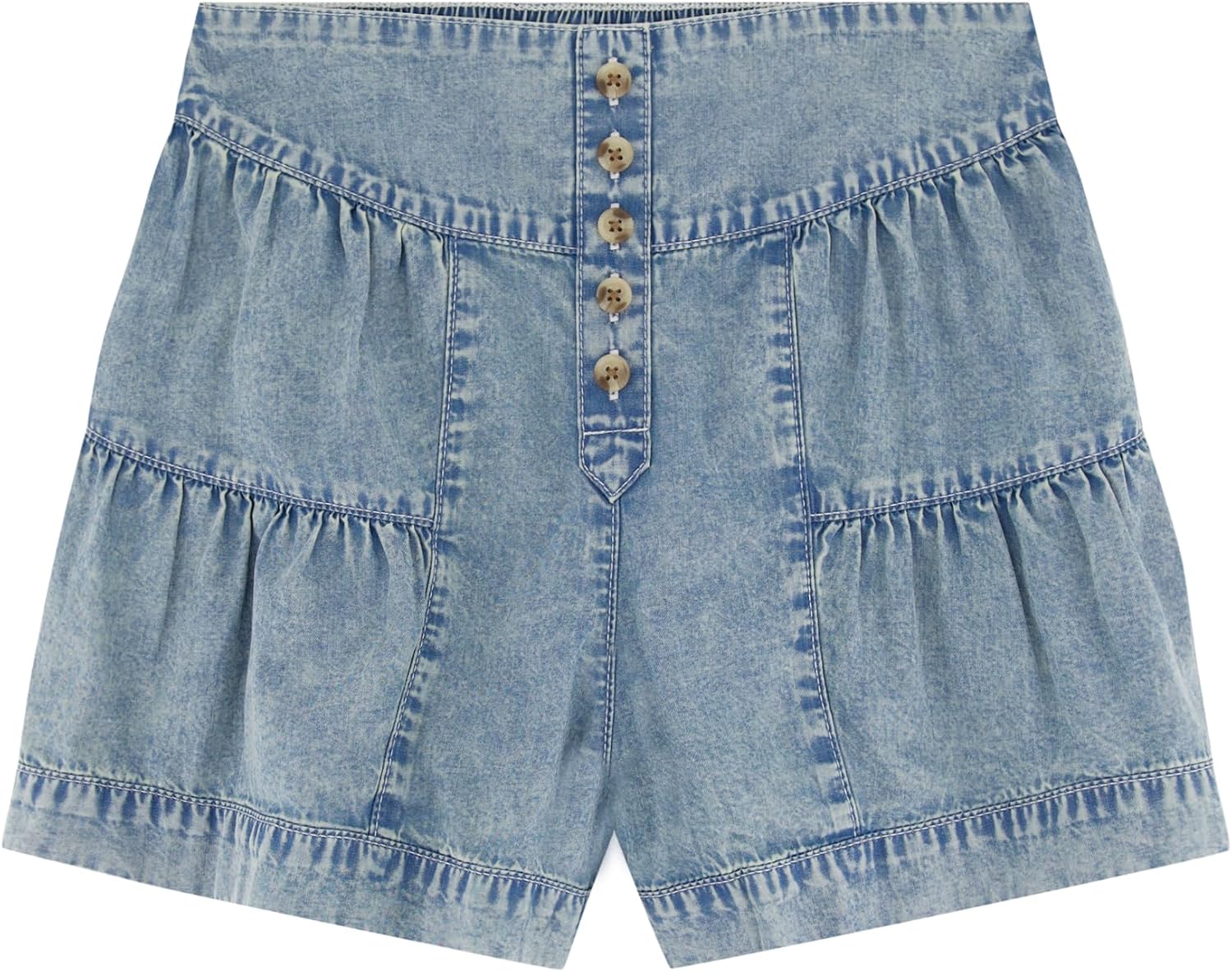 Billabong Girls' Saltwater Lightweight Denim Shorts