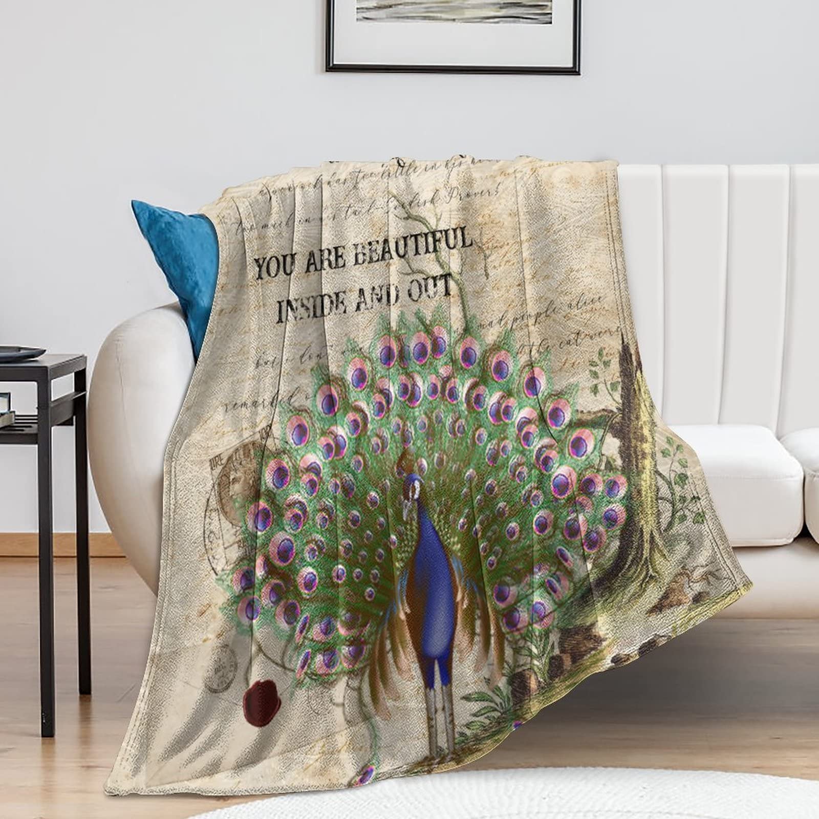 Couverture en peluche thermique pour affronter le froid sur votre lit ou canapé