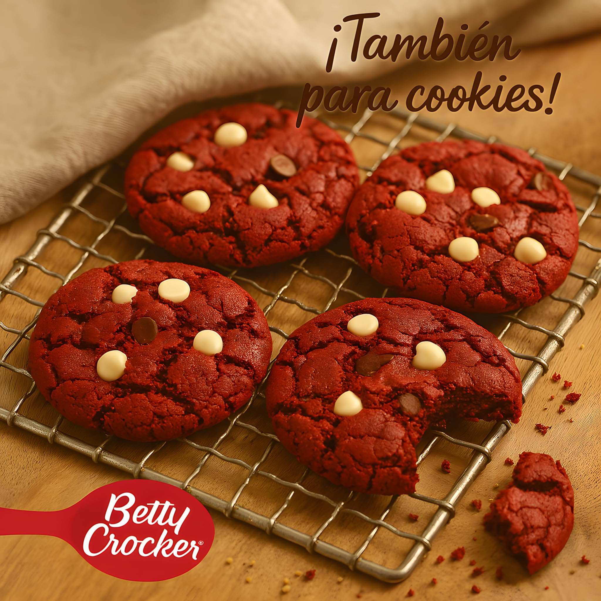Betty Crocker Red Velvet Cake Mix, Mezcla para Pastel, 12 Porciones
