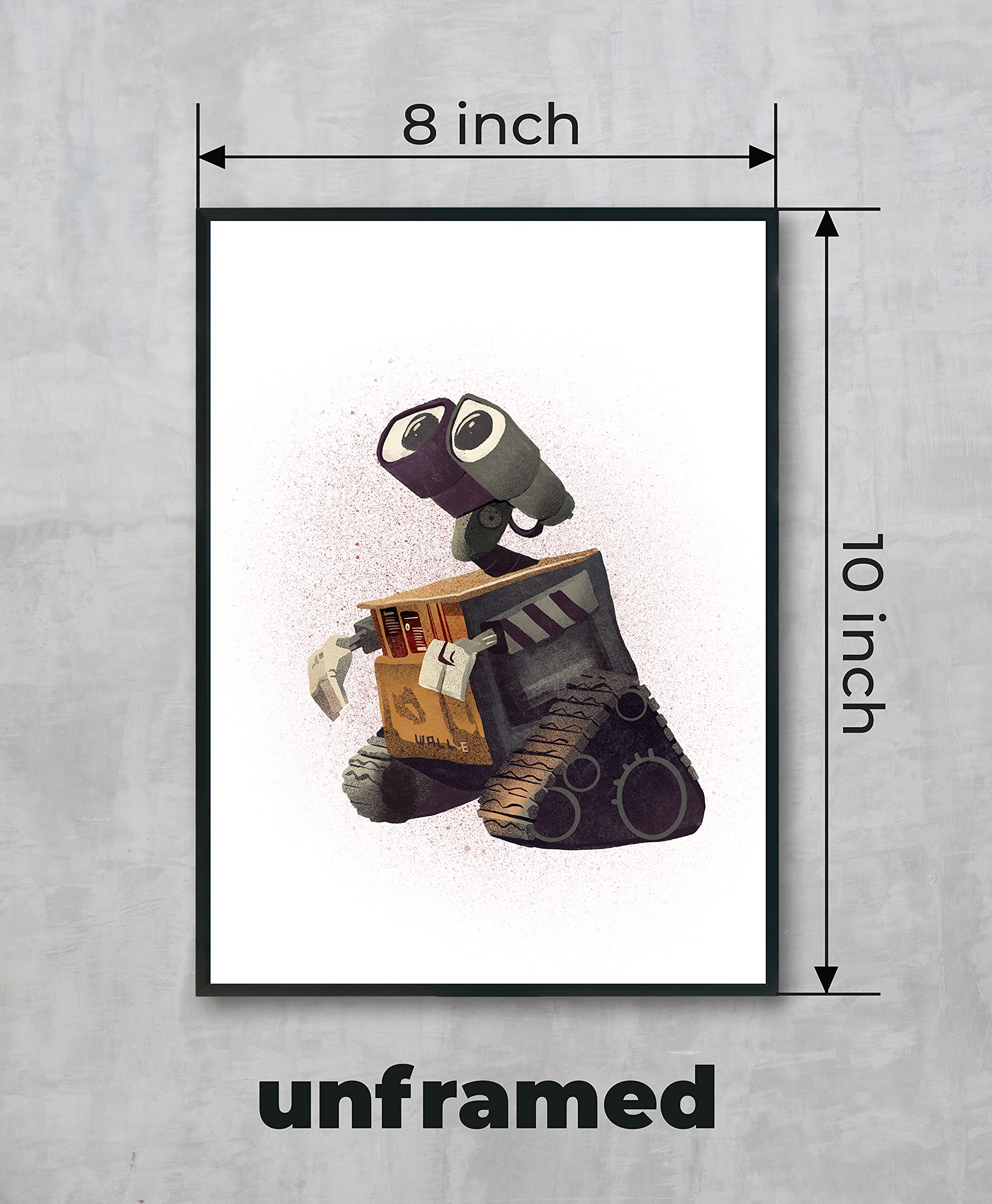 Amazon.co.jp: Wall-Eポスター ロボットアート 漫画風 寝室イラスト