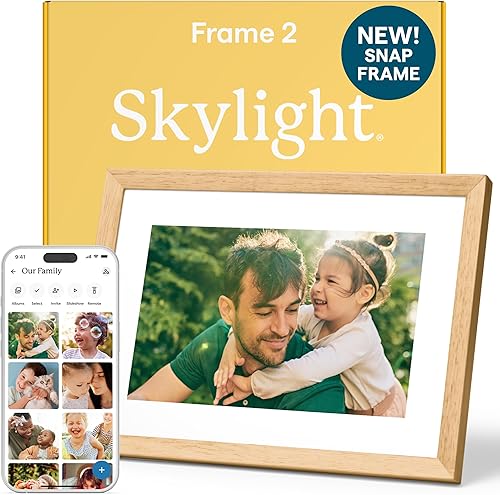 Miniatura 14 de Skylight Marco – Marco de fotos digital WiFi de soporte al cliente, pantalla táctil marco de fotos digital con fácil instalación, regalos de fotos