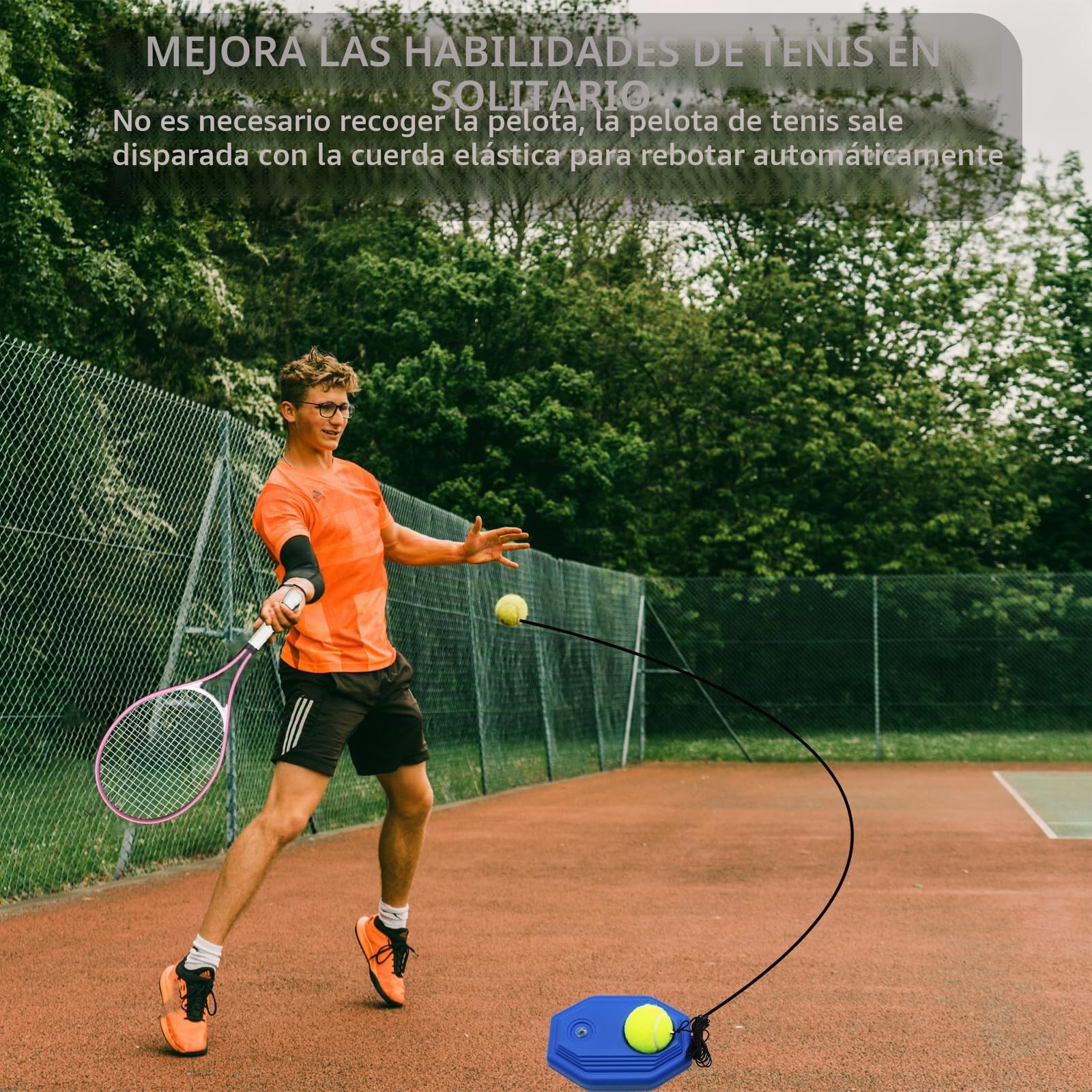 Raquetas de tenis para adultos, 2 jugadores, juego de raquetas de tenis recreativas para principiantes y profesionales con 4 pelotas de tenis, 3 overgrips, 1 bolsa de tenis