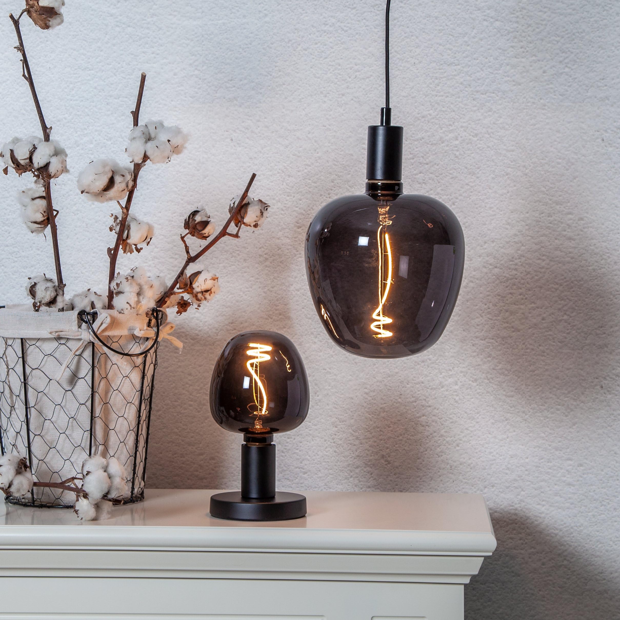 Eglo XXL Bombilla LED E27 regulable, diseño en espiral, retro