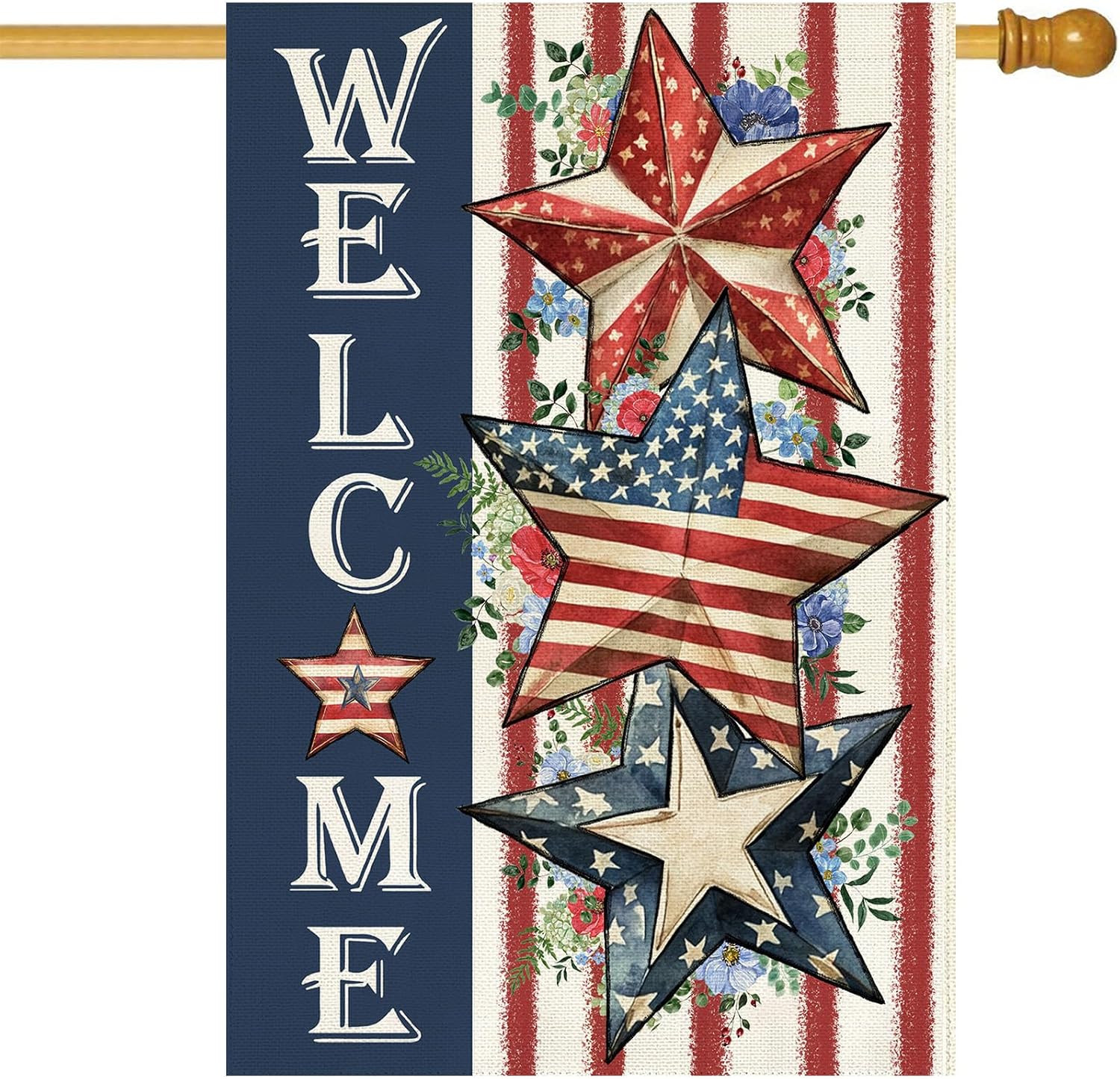Baccessor Fall Pumpkins House Flag 28 x 40 Inch Double Sided Harvest Autumn Eucalyptus Leaves Welcome Thanksgiving Burlap Large Flag Holiday Seasonal Outside Yard Outdoor Decoration