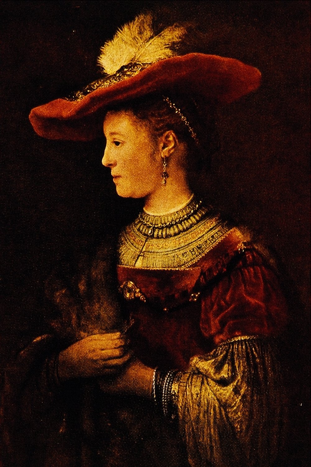 Cuadro Saskia de Rembrandt, impresión artística premium en papel mate