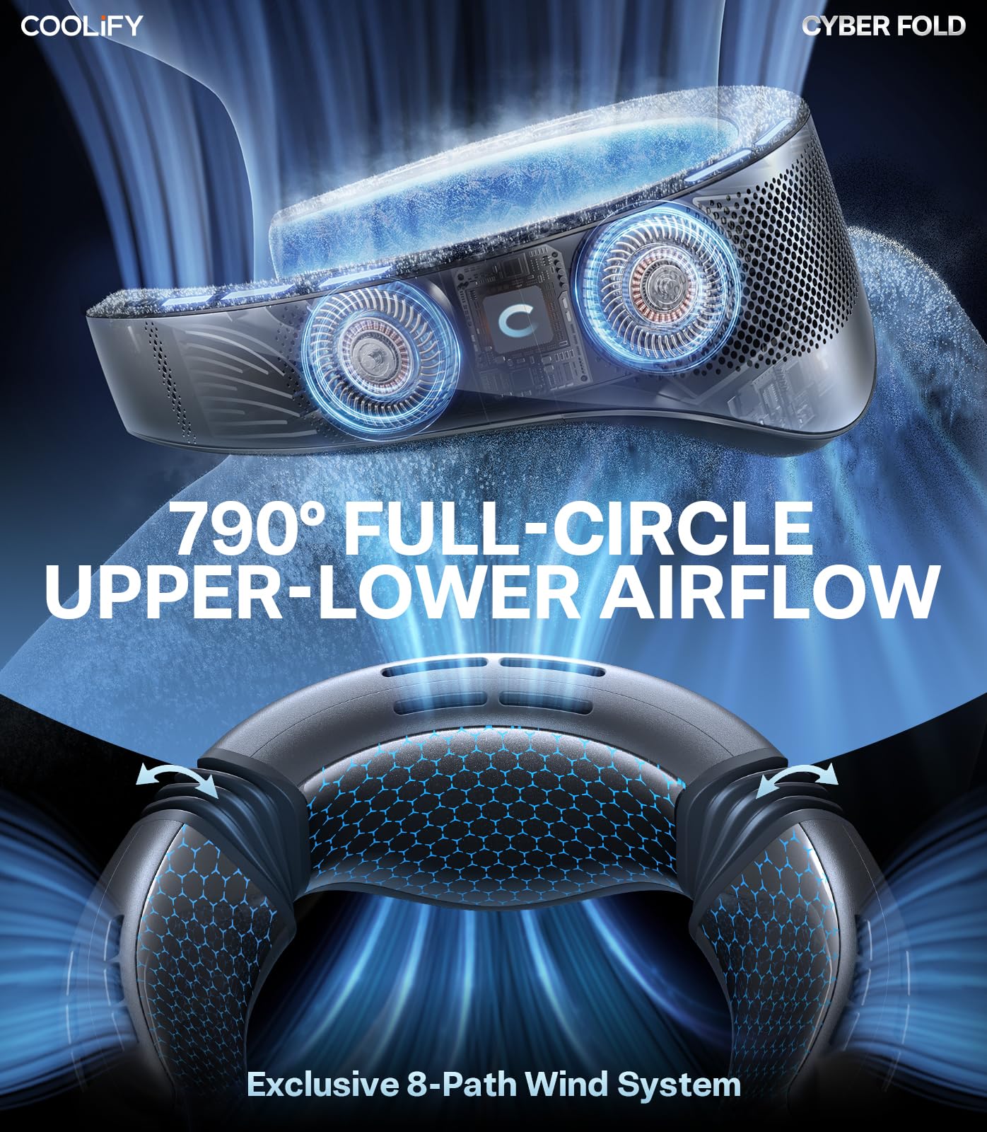 Amazon.com: TORRAS COOLiFY 2026 Cyber Fold AI Neck Air Conditioner