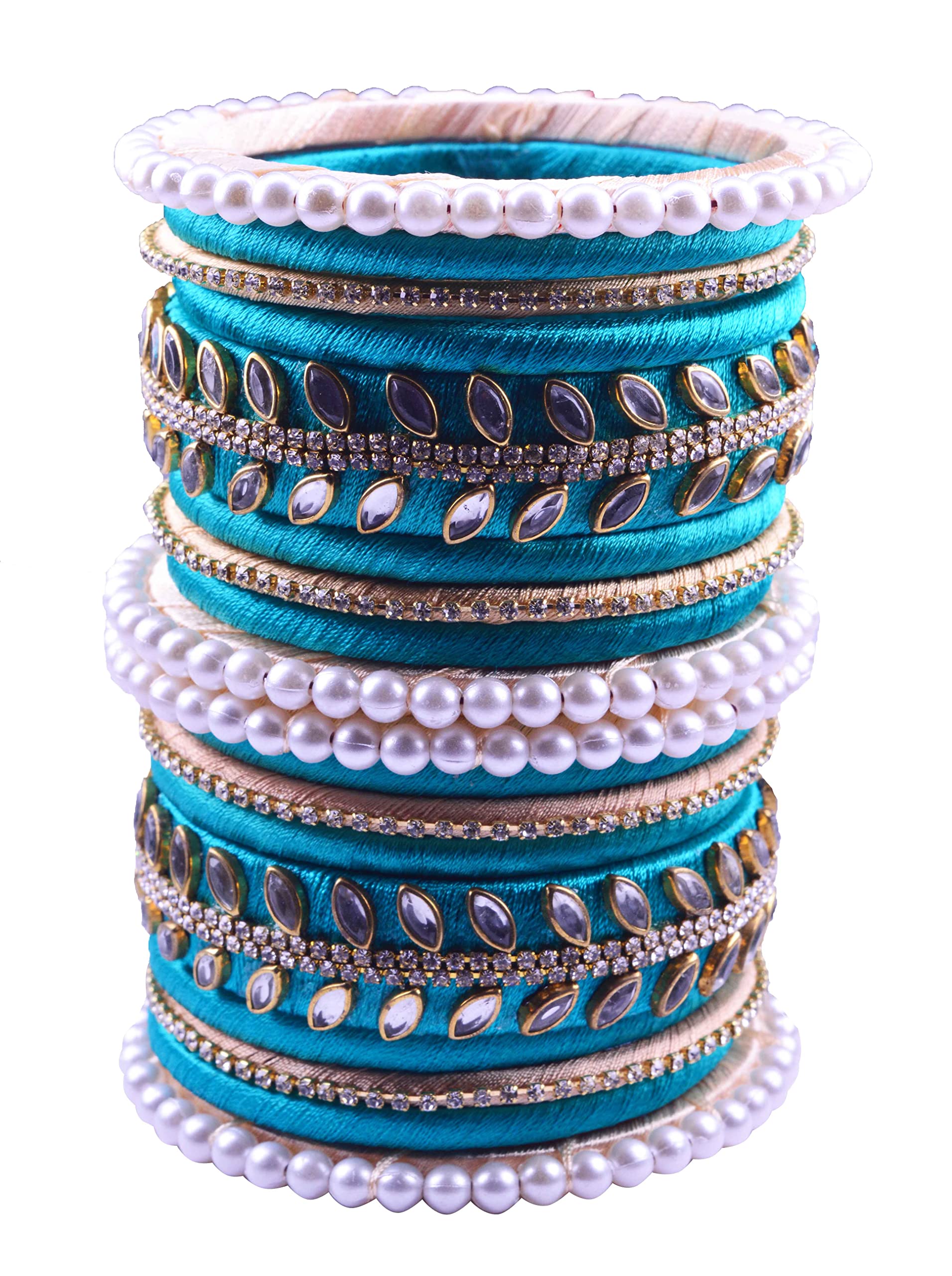 See full amazon price history chart for CRAFT LOVE Designer Pearl Beaded Silk Thread Bangles Set, Handmade Silk Thread Bangle Set for Women. (Peacock Green, 2.8) CRAFT LOVE Designer Pearl Beaded Silk Thread Bangles Set, Handmade Silk Thread Bangle Set for Women. (Peacock Green, 2.8) (B0C33Q6JJ2) Amazon Price History, Amazon Price Tracker