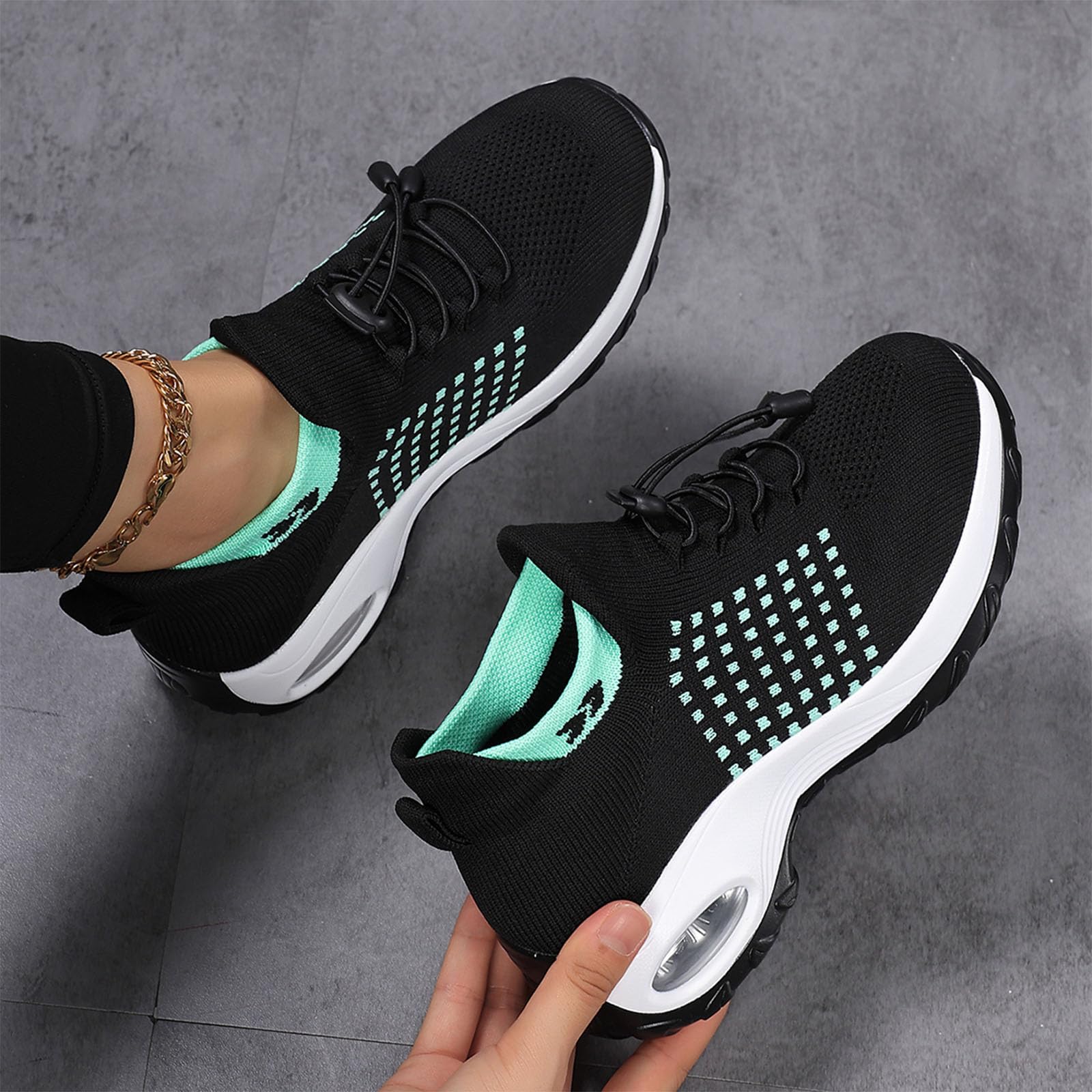 Générique Chaussure Femme Confortable Chaussures d'automne pour Femmes Chaussures De Course pour Femmes Légères De Marche Respirantes Sports_Baskets Femme_Baskets Marche Running Légère Pieds
