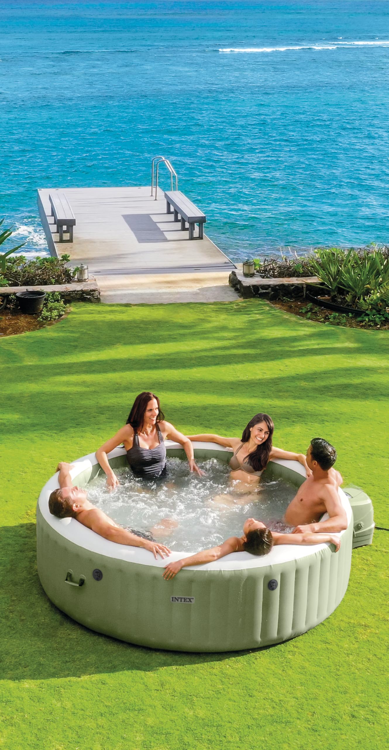 Intex - 28412NP - Pure Spa Sahara 8-Sitzer