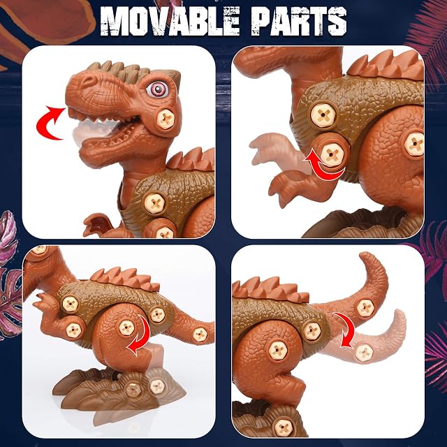 Foto 4 de 7 de Vanplay Dinosaurios Juguetes, Juego Construccion Puzzle Dinosaurios Incluyen Tiranosaurio Rex con Taladro…