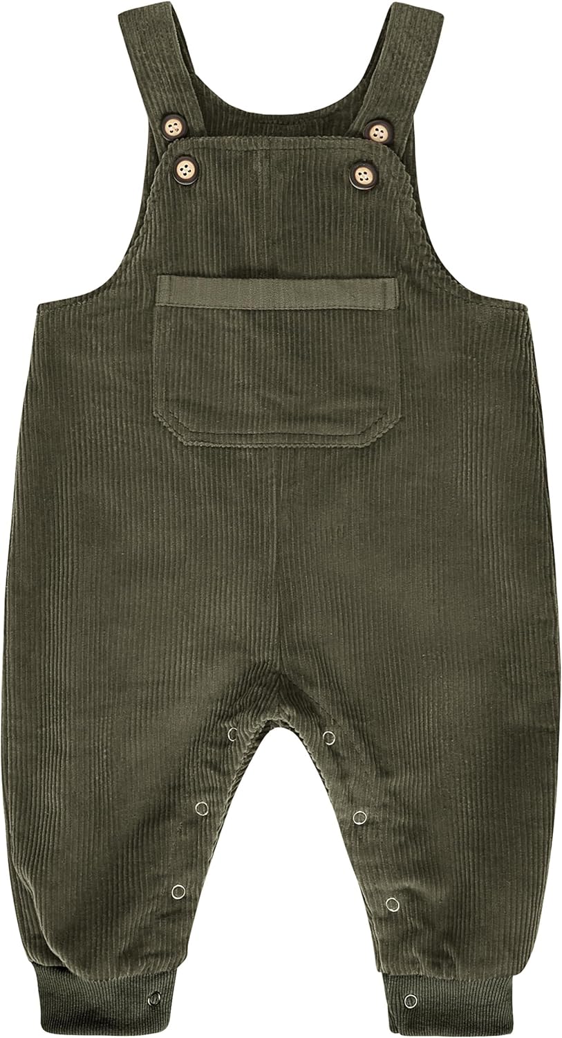 Volunboy Baby Boys Corduroy Overalls Kids Bib Pants Suspender Trousers Toddler Strap Jumpsuit Bottom Outfit