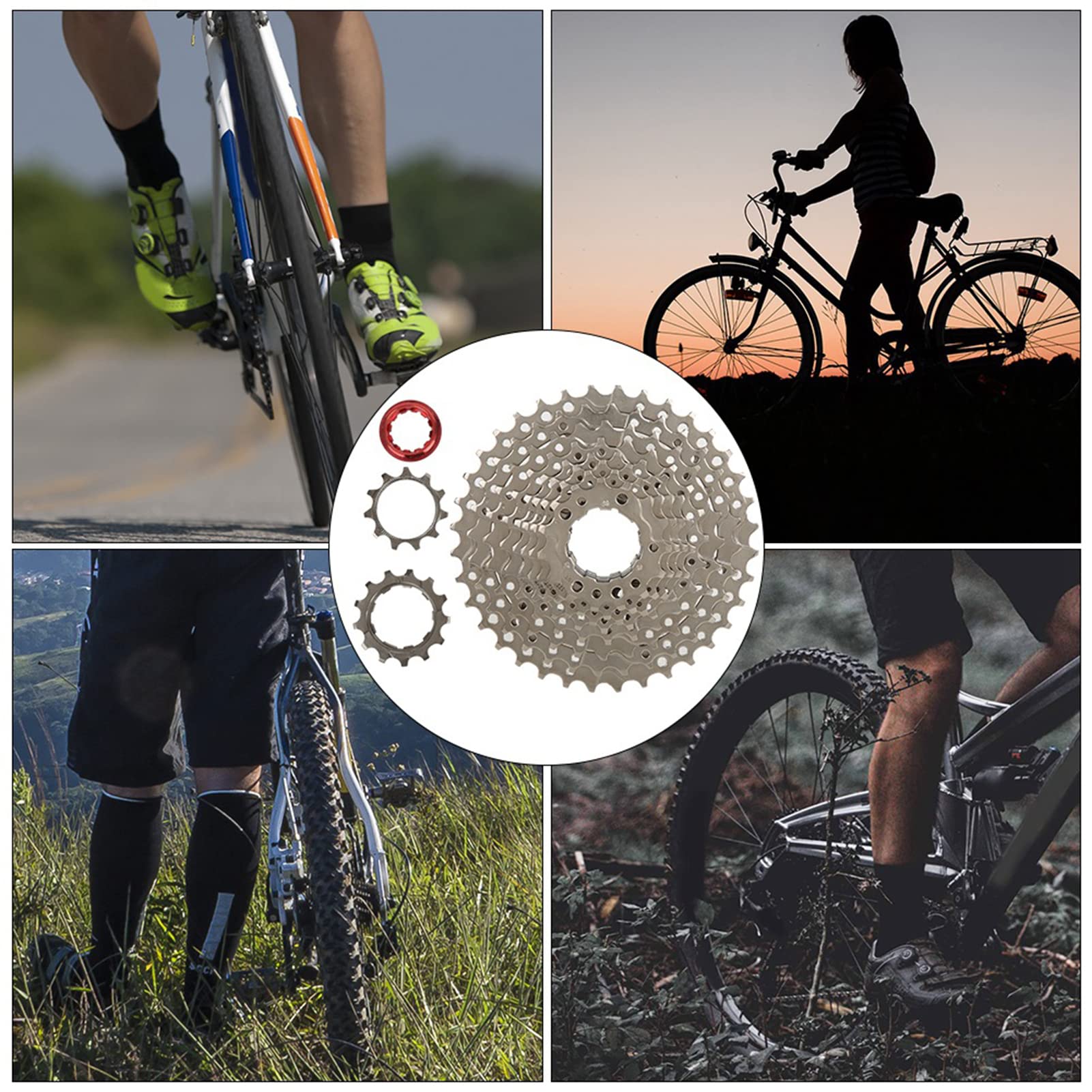 10-Gang 11-36T Stahl Fahrrad Schwungrad Freilauf Kassette Ritzel SLX Zubehör Fahrrad
