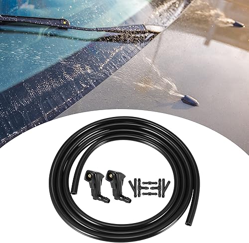 Miniatura 3 de ACROPIX Kit de pulverizador de boquilla para limpiaparabrisas delantero para Honda Accord con manguera de líquido de 6.6 ft - Paquete de 9 unidades,