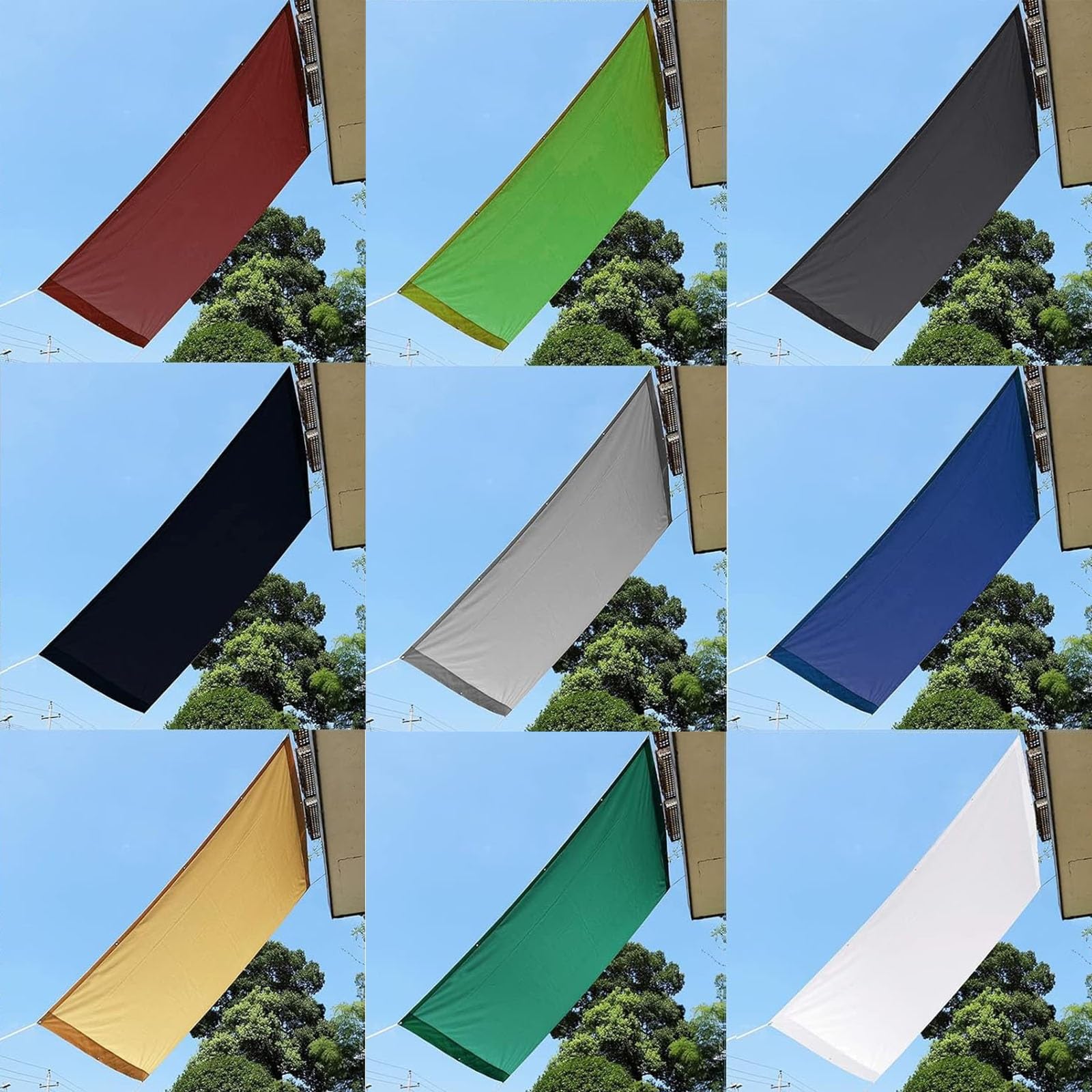 Filet d'ombrage 2 x 3 m Robuste et Stable Tissu Résistant Ombrage Imperméable Toile Filet d'ombrage avec Oeillets pour Couverture Serre Patio Plante, Blanc