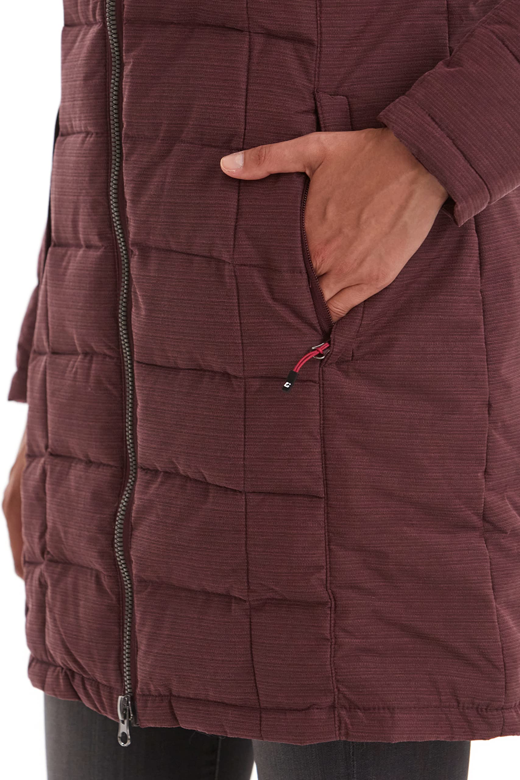 Killtec Damen Skane Wmn Quilted Prk Parka In Daunenoptik Mit Abzippbarer Kapuze