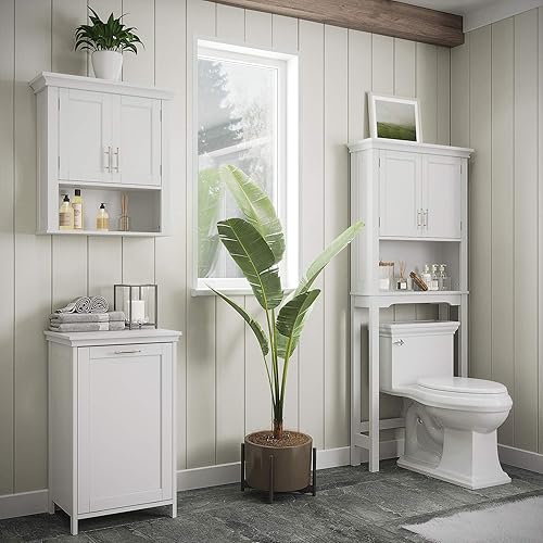 Miniatura 3 de RiverRidge Somerset - Cesta de lavandería inclinable, color blanco