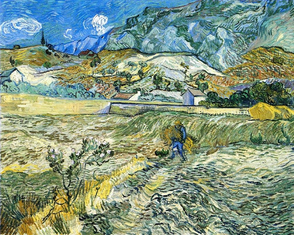 Amazon.co.jp: 17 アート絵画 農夫ヴィンセント・ファン・ゴッホの風景