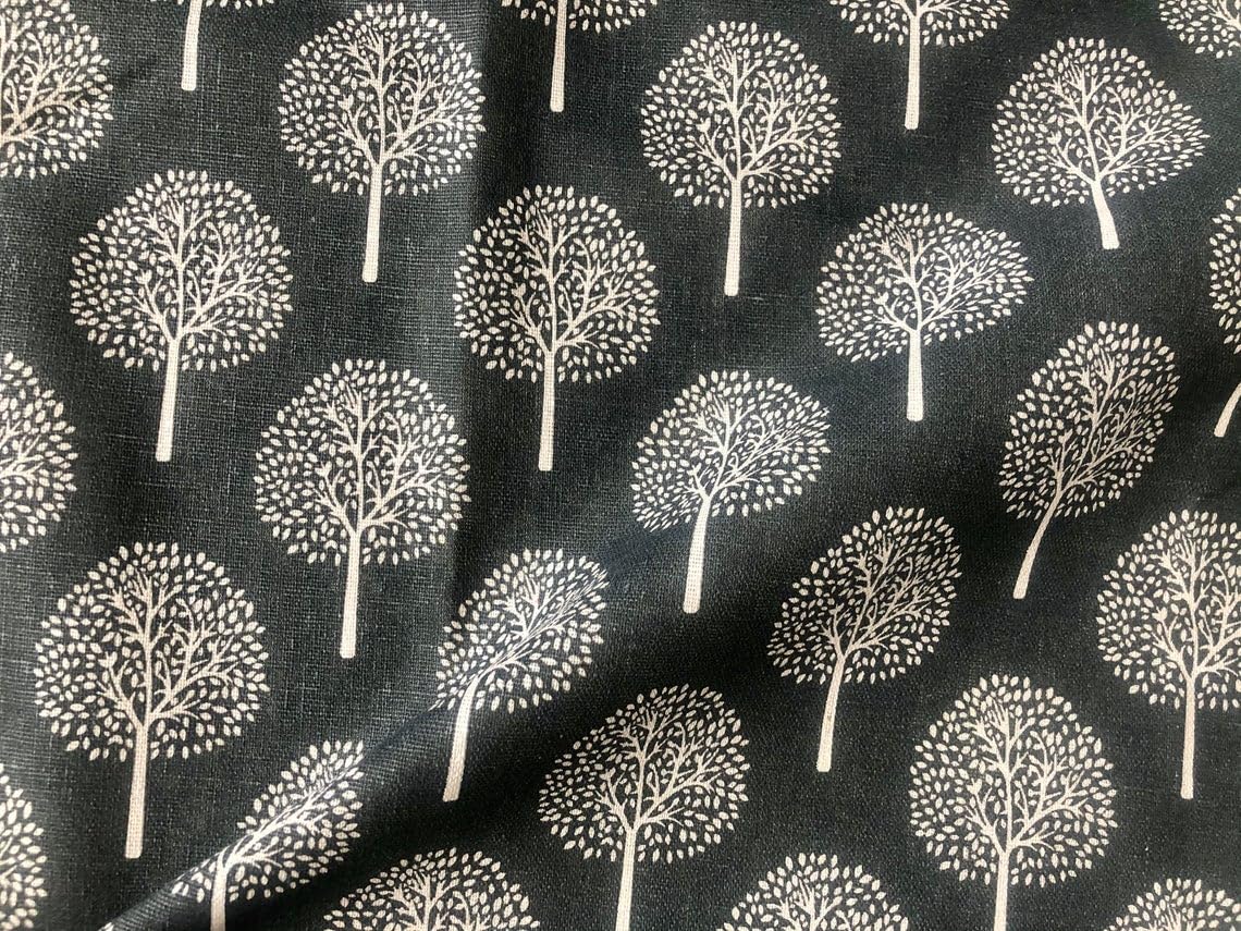 Grey Mulberry Tree Cotton Linen Fabric Natural Light Grey Hessian Jute Material Home Decor Curtain Upholstery- 150cm Wide Canvas (1 Metre) - Image 2