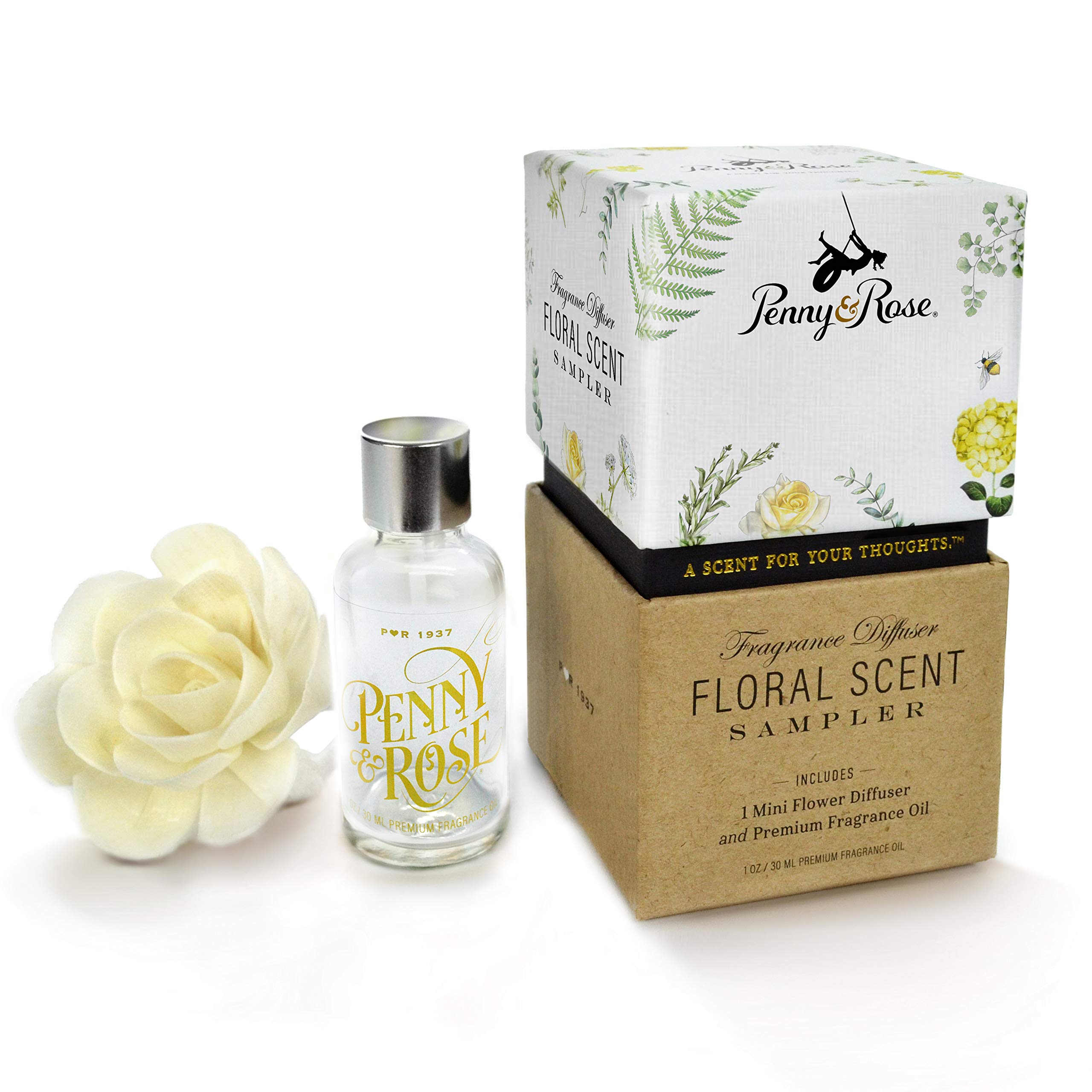 PENNY AND ROSE& Floral Sampler Diffuser | Morning Meadows Oil Scent
