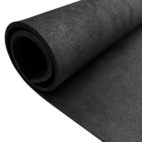 EVA Foam Roll - 6mm Thick Black Craft Foam Sheets - 15" x 39" Large Cosplay Foam Sheet - Ultra High Density 86 kg/m³ - Ideal for Craft Projects Costume Cosplay Foam - by Biguphate - Black - 15" X 39" - 6mm