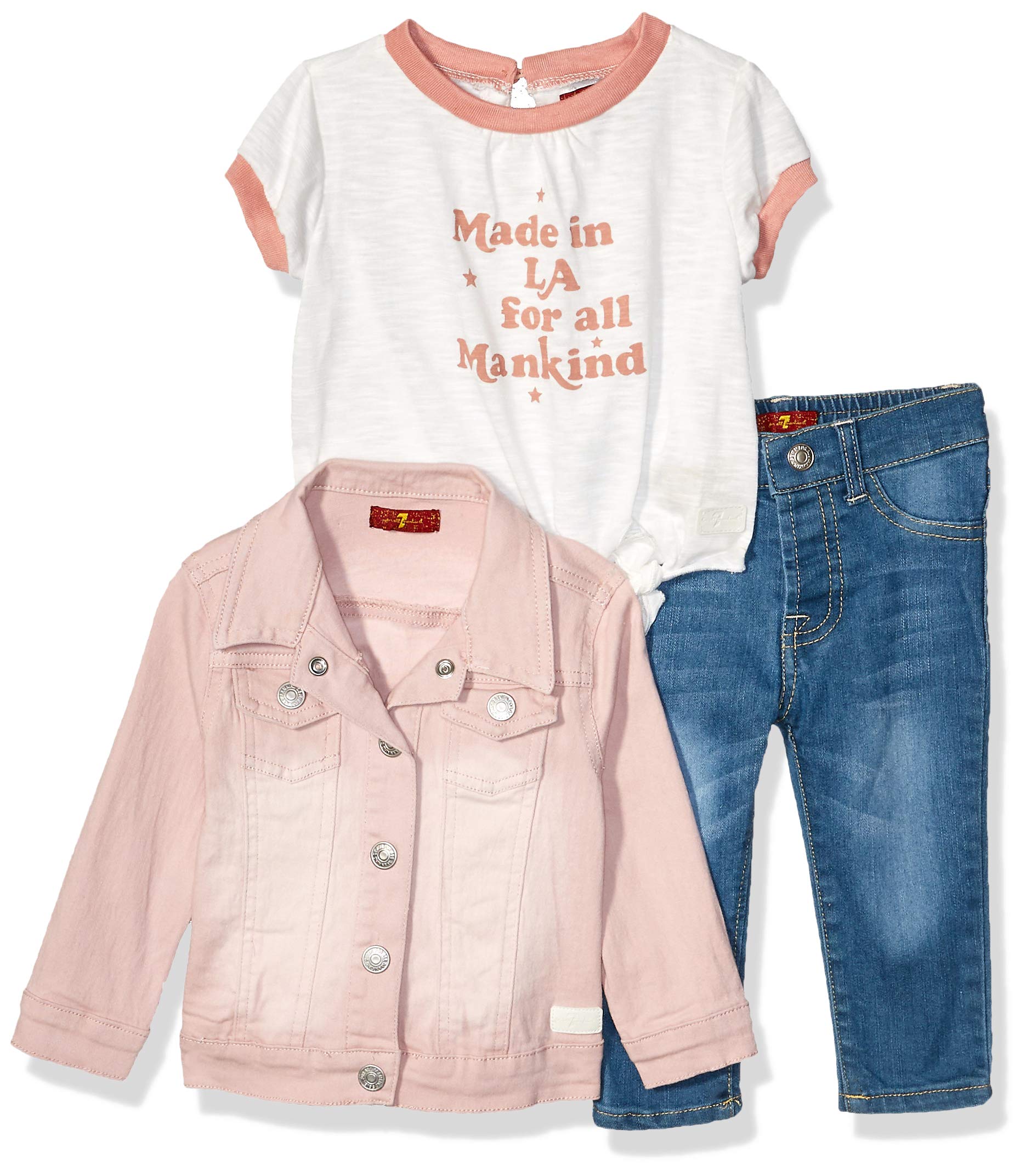 7 For All Mankind baby-girls 3 Piece Set