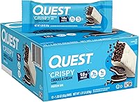 Vista 18 de Quest Nutrition - Barra de proteína crujiente para pastel de cumpleaños, 0.67 onzas de proteína, 0.04 oz de azúcar, 0.07 oz de carbohidratos netos