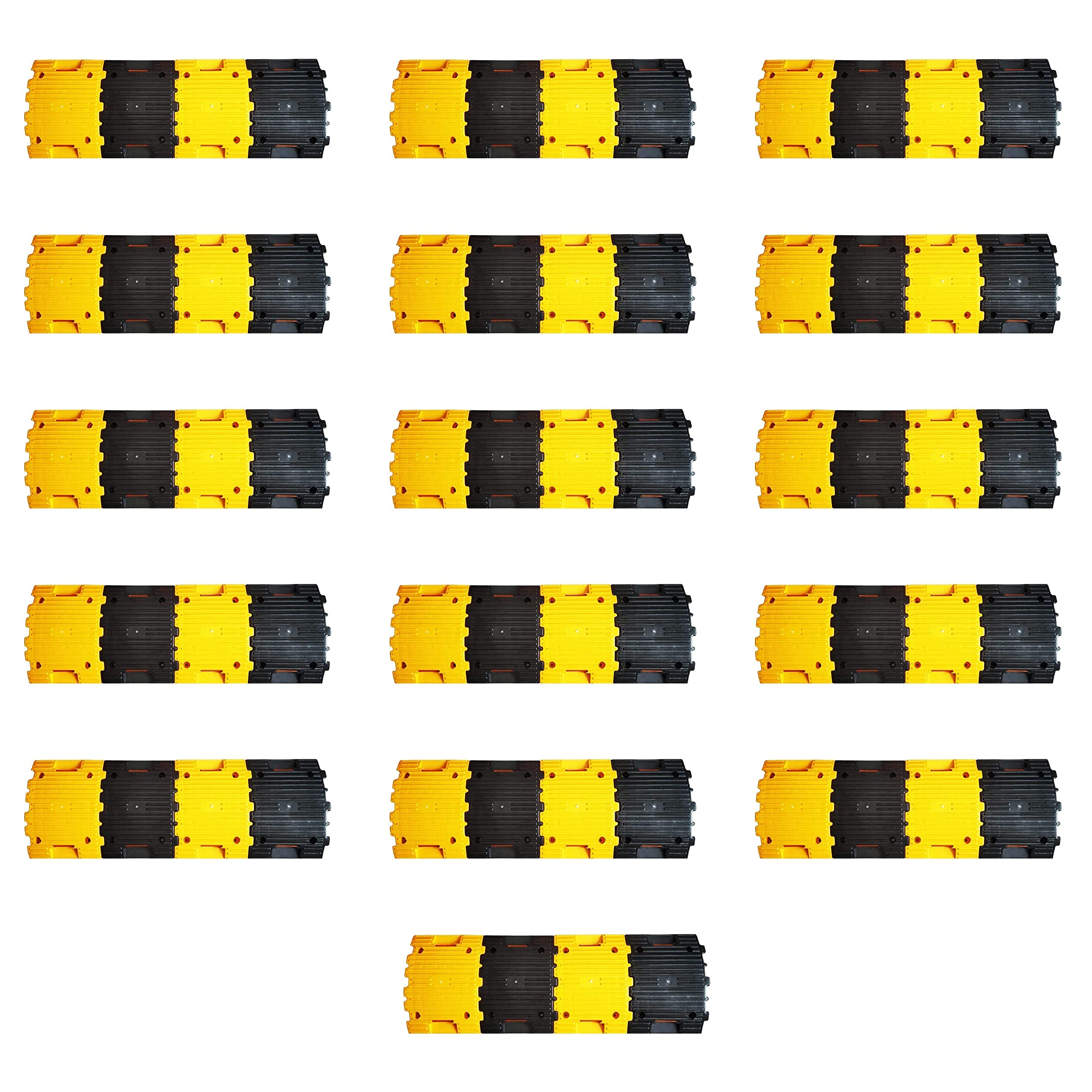 Robustt Plastic Speed Bump 1Mtr, 50mm Road Reflectors (32 Yellow & 32 Black Pieces) for high Visibility and Concrete Traffic Driveway (B0B2R5X5JR) Amazon Price History, Amazon Price Tracker