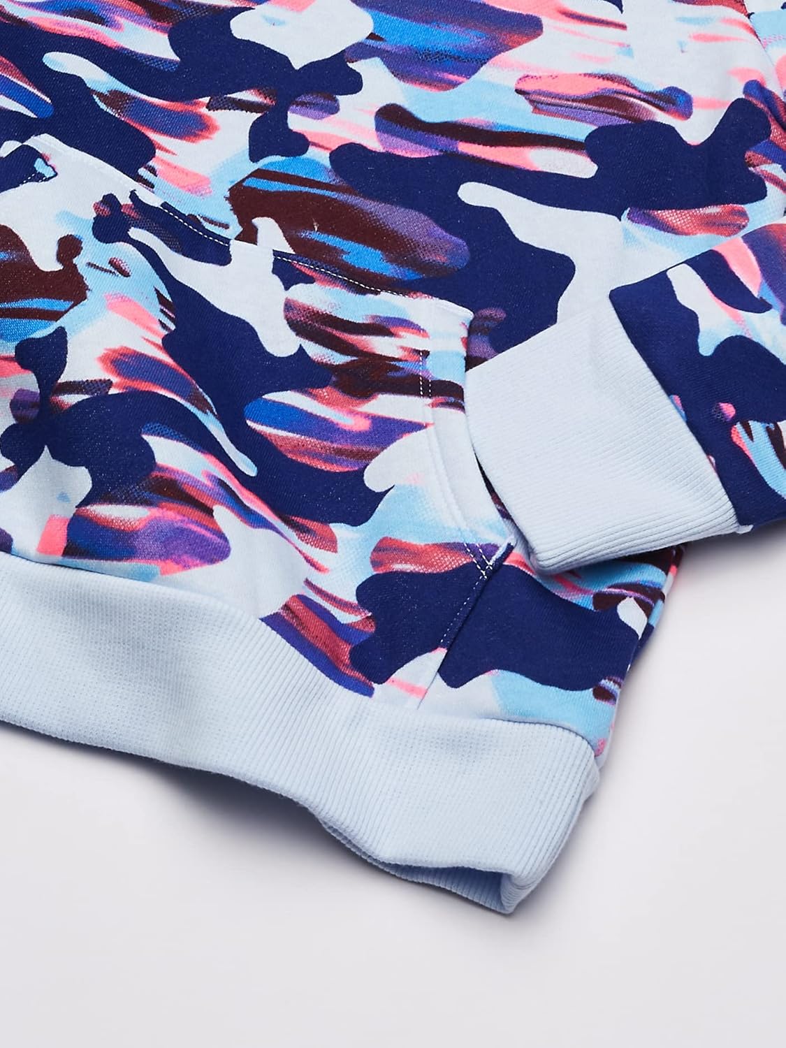 Under Armour Girls' Rival Fleece Printed Hoodie Training Sweatshirt, BLUE, S - Image 3