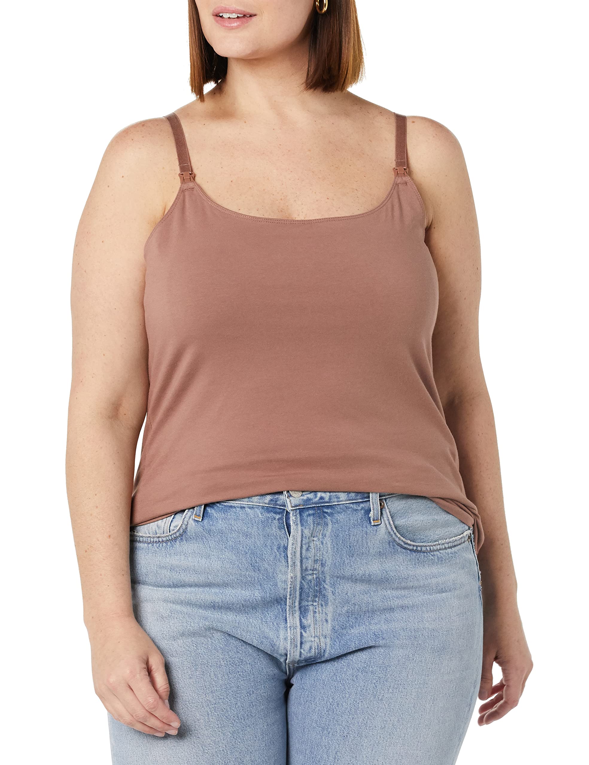 Amazon Essentials Mujer Camisola Apta para Maternidad y Lactancia con Tirantes Ajustables y Sujetador Integrado — view 4