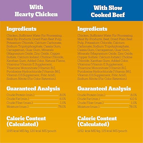 Miniatura 7 de PEDIGREE Cena picada molida comida húmeda para perros adultos bolsas de 35 onzas