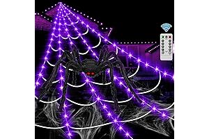 16Ft 220 LED Spider Web Outdoor Halloween Decorations