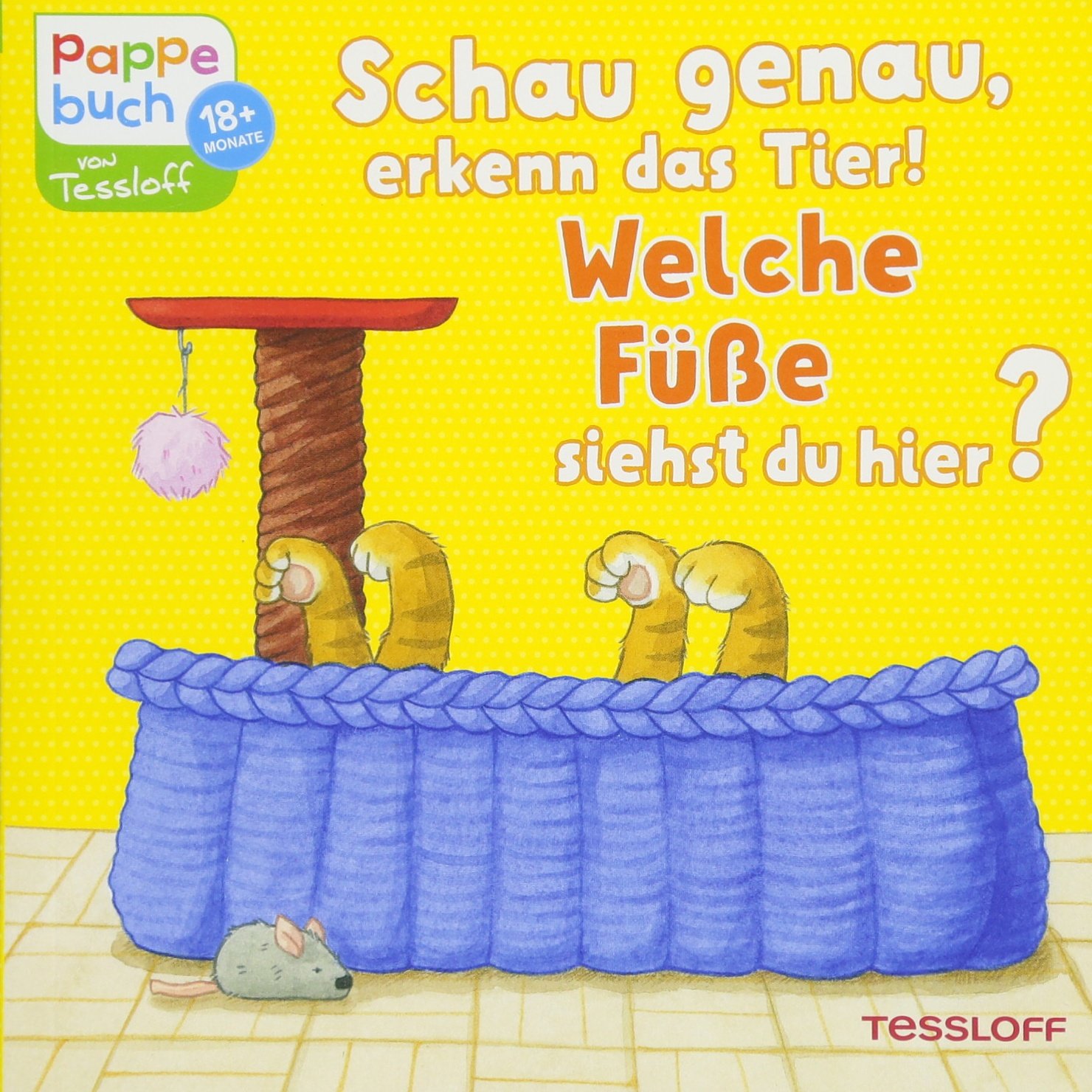 Schau genau, erkenn das Tier! Welche Füße siehst du hier?: Ein Pappebuch mit Reimen zum Mitraten