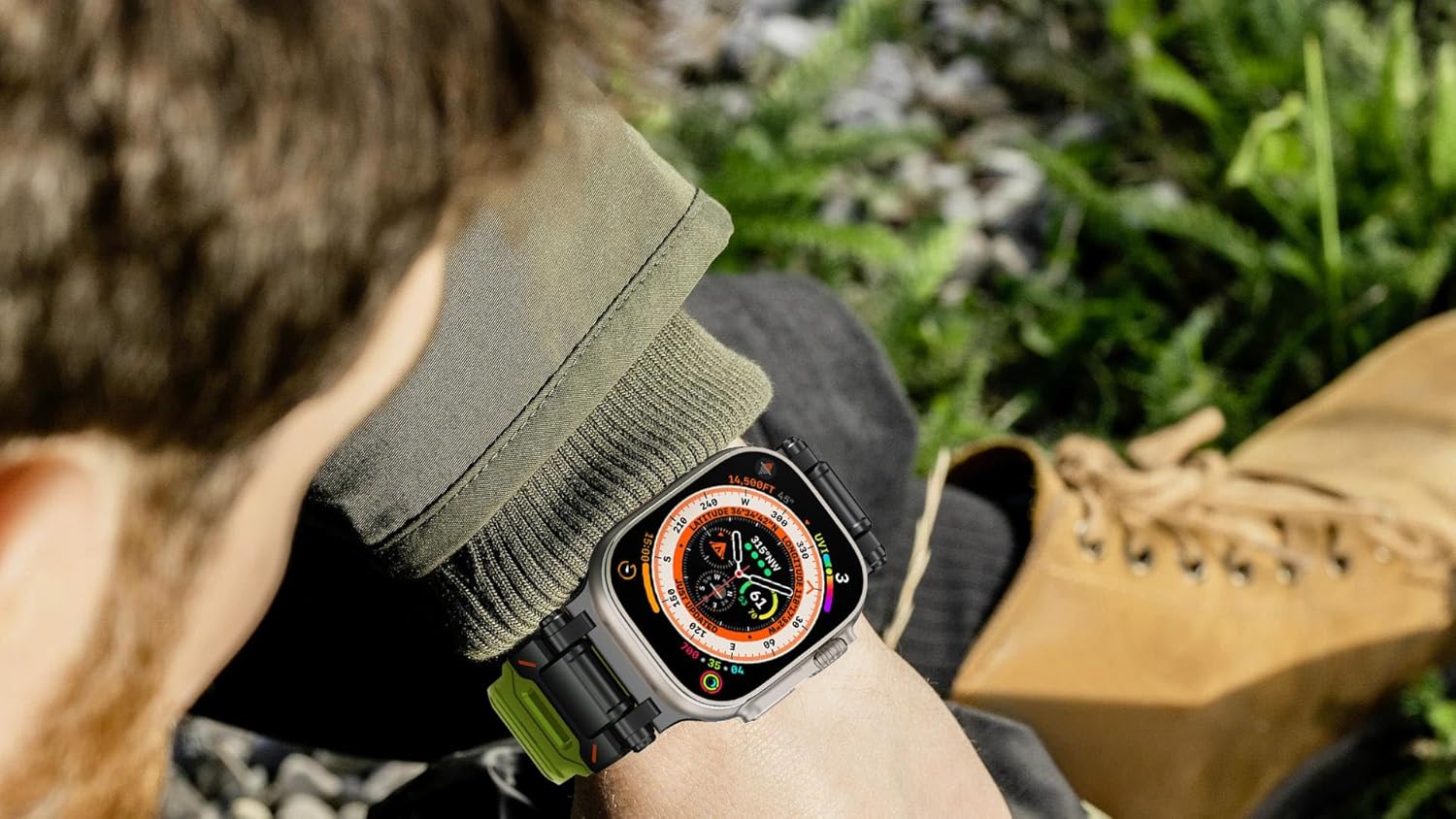 KADES Rugged TPU Sport Band for Apple Watch Ultra 3/2/1 49mm, Metal Connectors for Apple Watch Series 11/10/SE3 46mm Series 9/8/SE2/7/6/SE/5/4/3/2/1 45mm/44mm/42mm