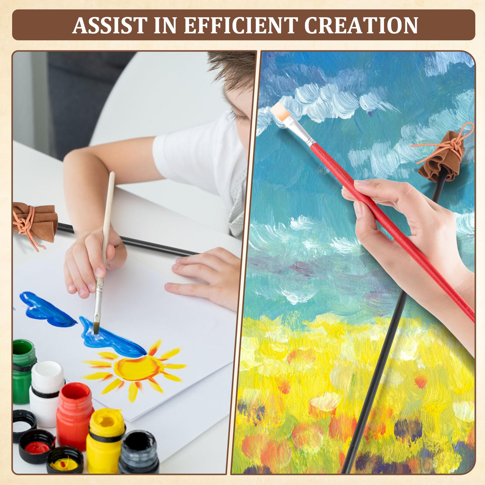 Asta per macinino stabile per pittura, poggiapolsi per pittura