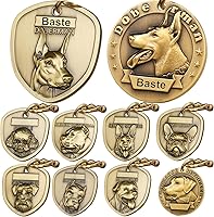 Vista 26 de Etiquetas para Perros Golden Retriever Personalizadas para Mascotas Etiqueta de Identificación de Nombre de Perro Grabada Personalizada de Cobre