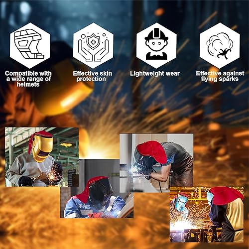 Miniatura 6 de Funda para casco de soldadura, cubierta extendida para casco con sello de ajuste a presión, compatible con cascos de soldadura Lincoln y modelos más