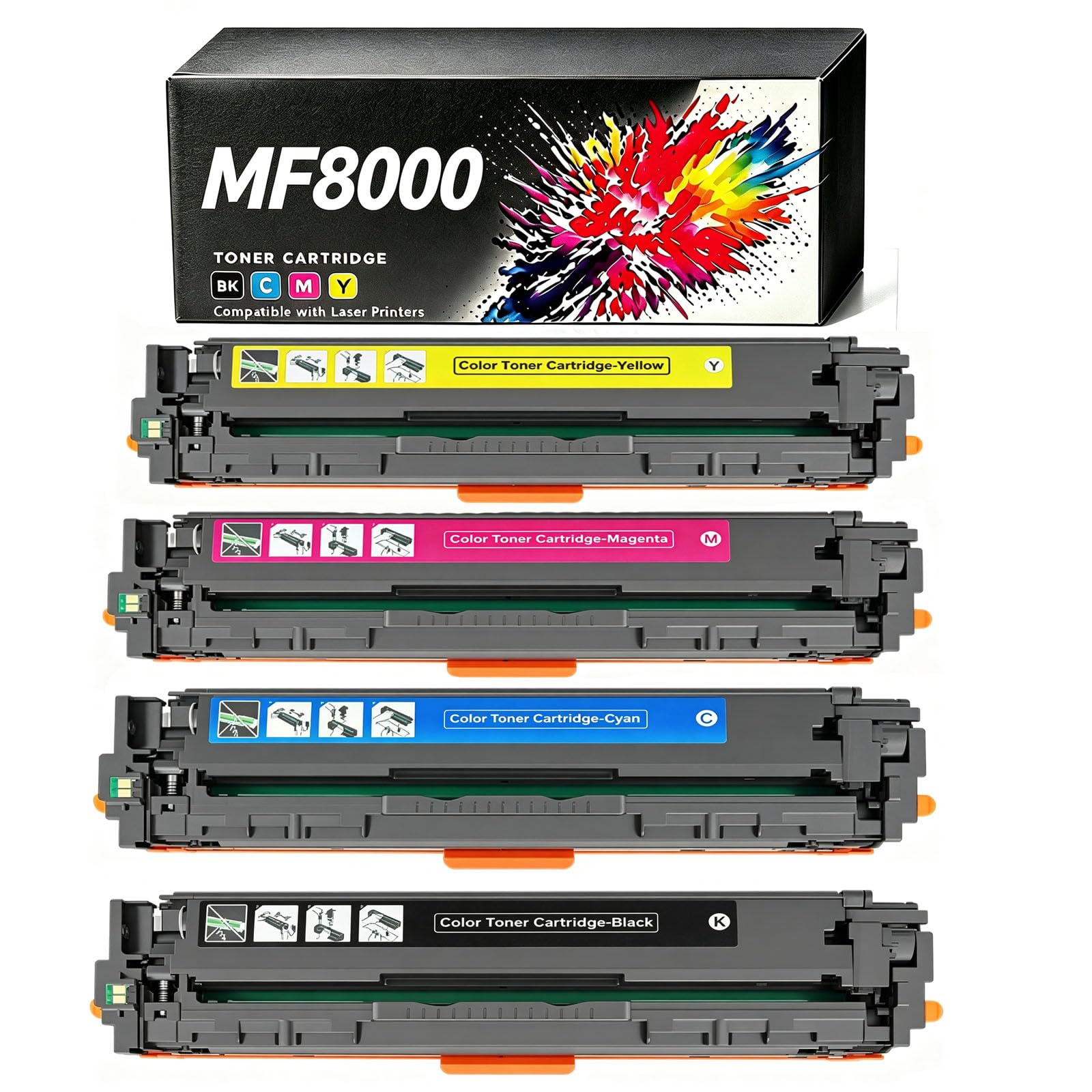 Sostituzione del toner MF8000, cartuccia di toner 416, modelli compatibili: MF8000C, Serie MF8200C, MF8050cw, MF8080CW, MF805ON, imaging a colori