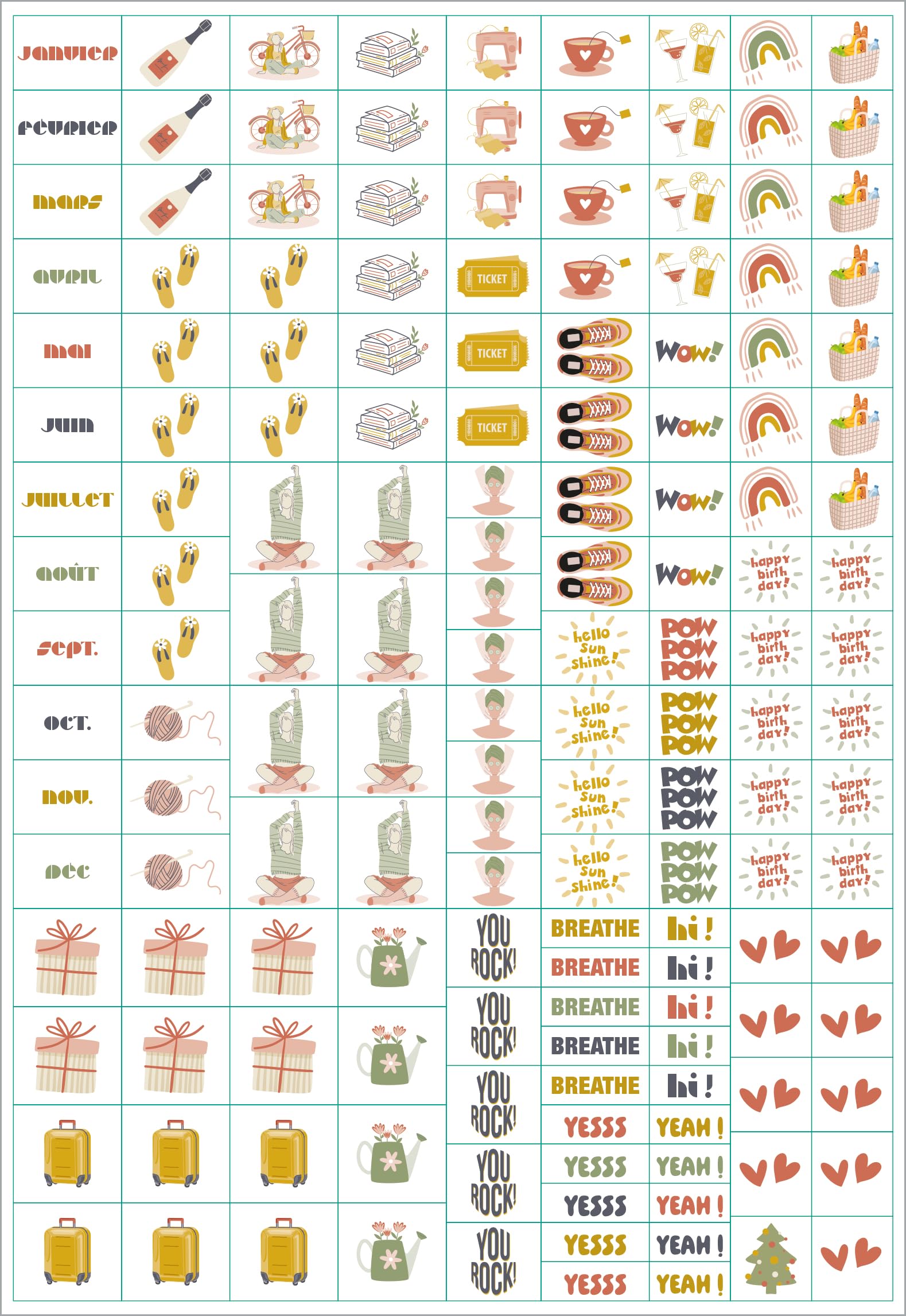 Quo Vadis Agenda perpétuel FR Eterny Graphic 15x21 cm