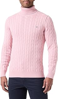 Cotton Cable Turtle Neck Suéter pulóver para Hombre