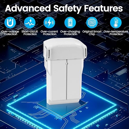 Miniatura 5 de 1 paquete de 3850 mAh, 7.38 V, 47-51 minutos de tiempo máximo de vuelo, batería de vuelo inteligente Plus para DJI Mini 33 Pro4 Pro batería de