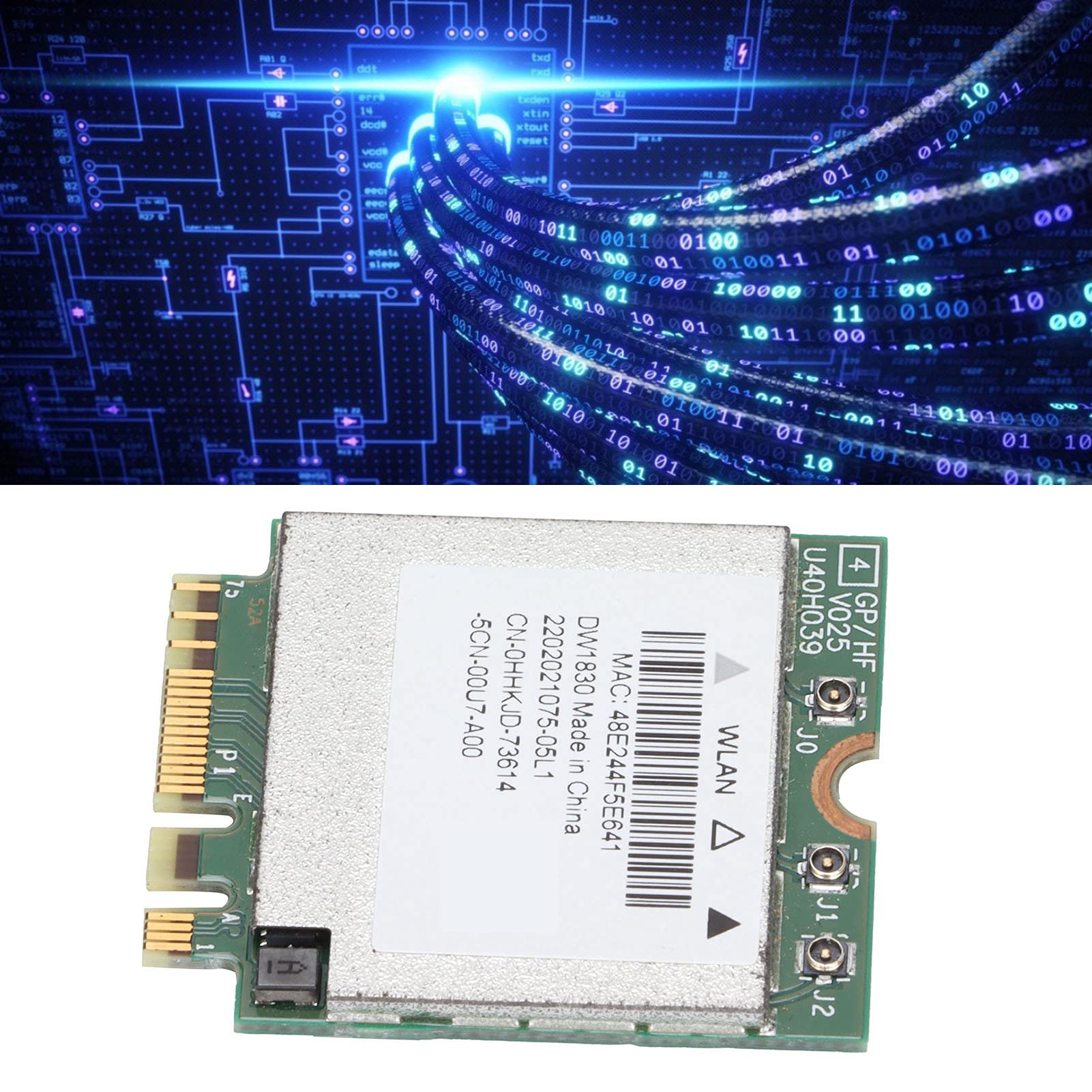 Scheda WiFi, DW1830 BCM943602BAED Scheda di Rete Wireless Dual Band, NGFF M.2 802.11a/b/g/n/AC Adattatore di Rete Bluetooth 4.0 per/OS X/Linux