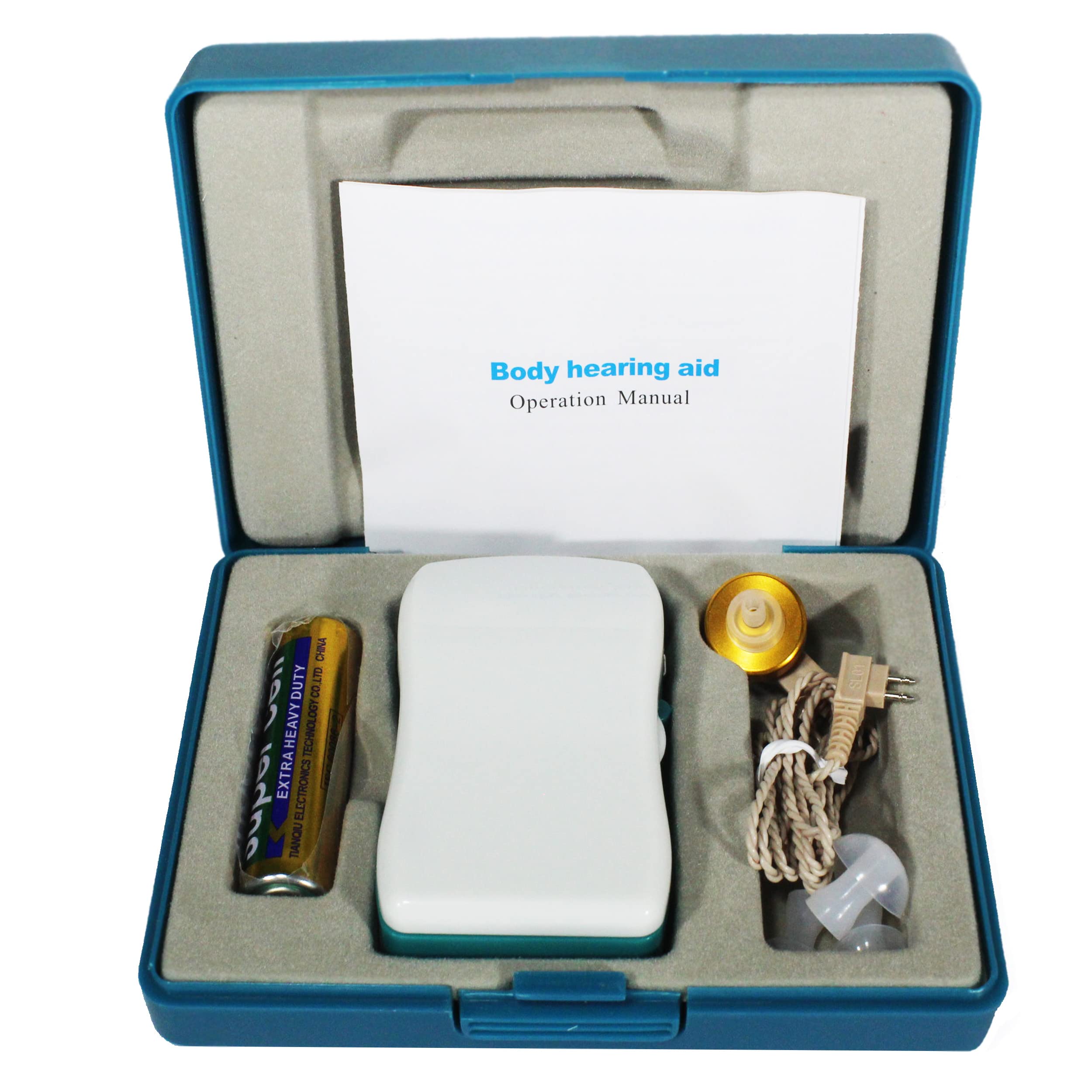 Dishan Hearing Aid Machine Axon F-16P (Pocket Model) Hearing Aids Machine for Old Age - 8 Volume Setup Sound Enhancement Amplifier- for Profound Hearing Loss