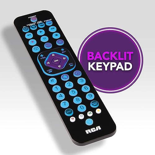 Miniatura 7 de RCA Control remoto universal recargable para transmisión de 4 dispositivos, para TV, audio, barra de sonido, dispositivos de transmisión, ultra